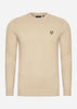 Lyle & Scott Truien  Cotton merino crew jumper - cairngorms khaki 