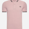 Fred Perry Polo's  Twin tipped fred perry shirt - dusty rs pink black 