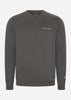 Lyle & Scott Truien  Embroidered crew neck sweatshirt - gunmetal cove 