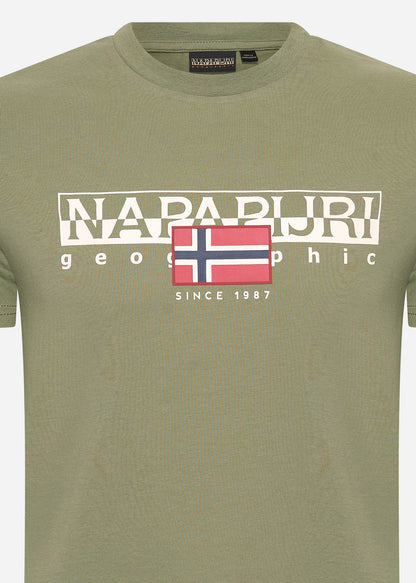 Napapijri T-shirts  Aylmer t-shirt - green lichen 