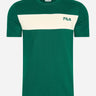 Fila T-shirts  Lankaran blocked tee - aventurine antique white 