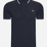 Fred Perry Polo's  Twin tipped fred perry shirt - nvy slvbl wrmgre 