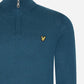 Lyle & Scott Truien  Cotton merino quarter zip jumper - apres navy 