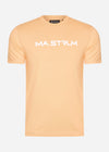 MA.Strum T-shirts  Chest print tee - peach 