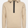 Barbour International Hoodies  Badge half zip hoodie - lt stone 