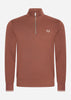 Fred Perry Truien  Half zip sweatshirt - whisky brown porridge marl 