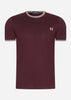 Fred Perry T-shirts  Twin tipped t-shirt - oxblood 