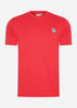 Fila T-shirts  3 pack ledge tee - True Red - Black - Aventurine 