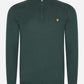 Lyle & Scott Truien  Cotton merino quarter zip jumper - argyle teal 