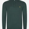 Lyle & Scott Truien  Cotton merino quarter zip jumper - argyle teal 