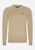 Lyle & Scott Truien  Cotton merino crew neck jumper - sage uniform 