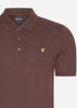 Lyle & Scott Polo's  Plain polo shirt - deep mahogany 