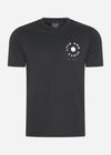 Lyle & Scott T-shirts  Football wheel graphic t-shirt  - jet black 