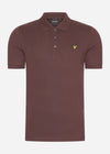 Lyle & Scott Polo's  Plain polo shirt - deep mahogany 