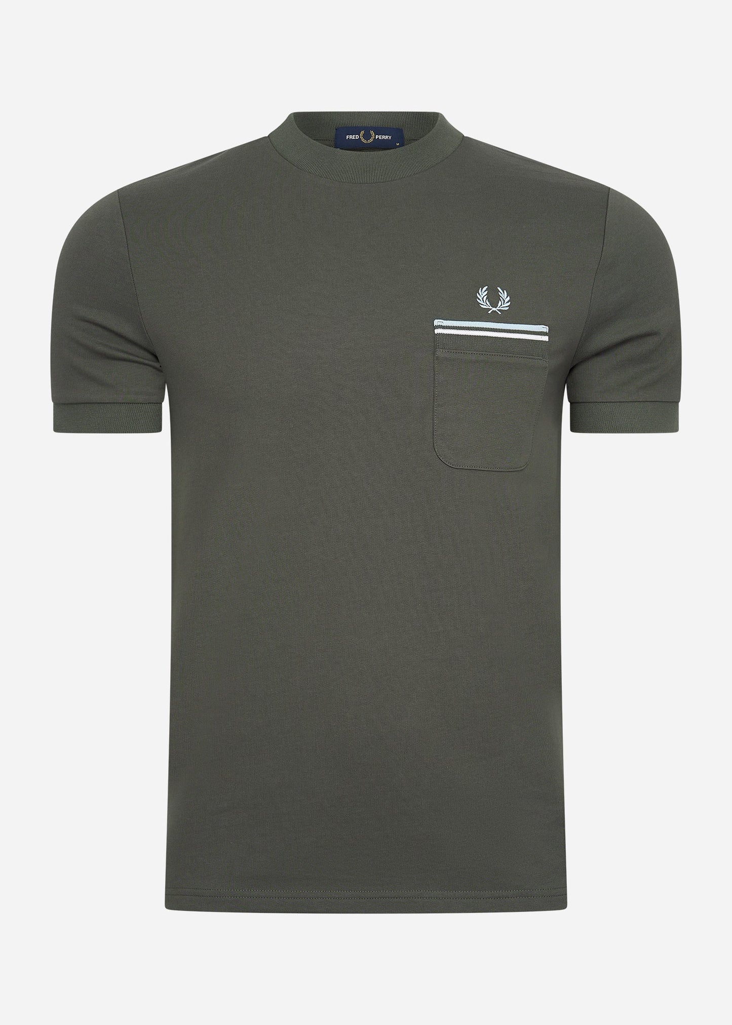 Fred Perry T-shirts  Loopback jersey pocket t-shirt - field green 