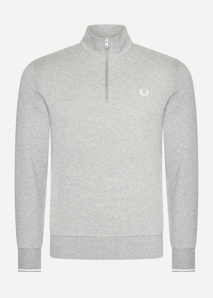 Fred Perry Truien 3 Pack half zip sweatshirt - navy - whisky brown porridge marl - steel marl