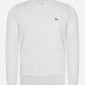 Lacoste Vesten  Brushed fleece zip through sweater - Silver Chine 