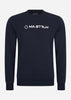 MA.Strum Truien  Chest print crew sweat - ink navy 