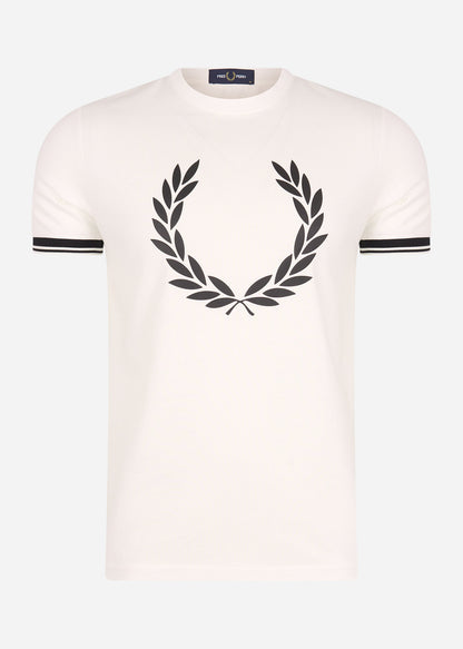 Fred Perry T-shirts  Printed Laurel wreath t-shirt - snow white 