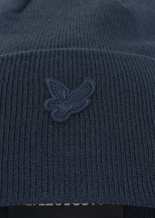 Lyle & Scott Mutsen  Tonal eagle beanie - dark navy 