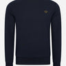 Fred Perry Truien  Crew neck sweatshirt - navy dark caramel 