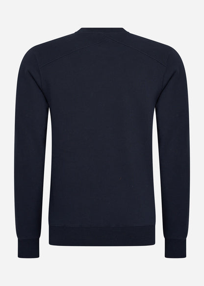 MA.Strum Truien  Chest print crew sweat - ink navy 