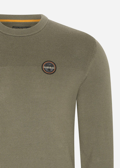 Napapijri Truien  Derri crewneck sweater  - green urban 