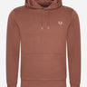 Fred Perry Hoodies  Tipped hooded sweatshirt - whiskey brown porridge marl 