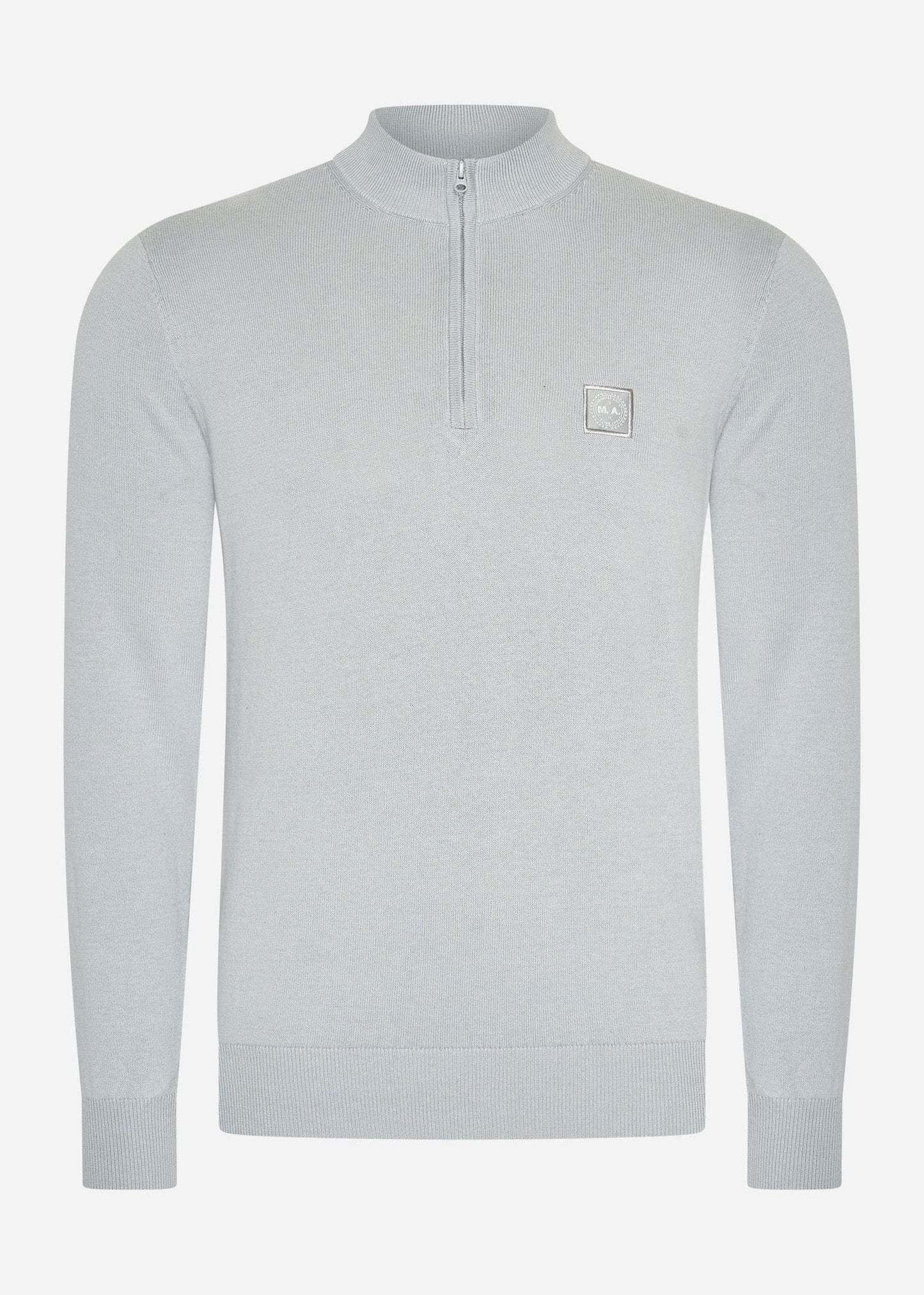 Marshall Artist Truien A Siren knitted 1/4 zip - nardo grey