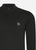 Marshall Artist Truien A Siren knitted 1/4 zip - black