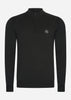 Marshall Artist Truien A Siren knitted 1/4 zip - black