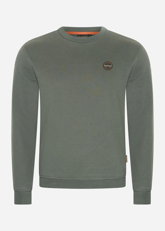 Napapijri Truien  Badge crewneck sweater  - green urban 