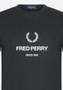 Fred Perry T-shirts  Fred perry graphic t-shirt - black 