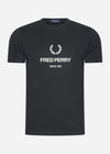 Fred Perry T-shirts  Fred perry graphic t-shirt - black 