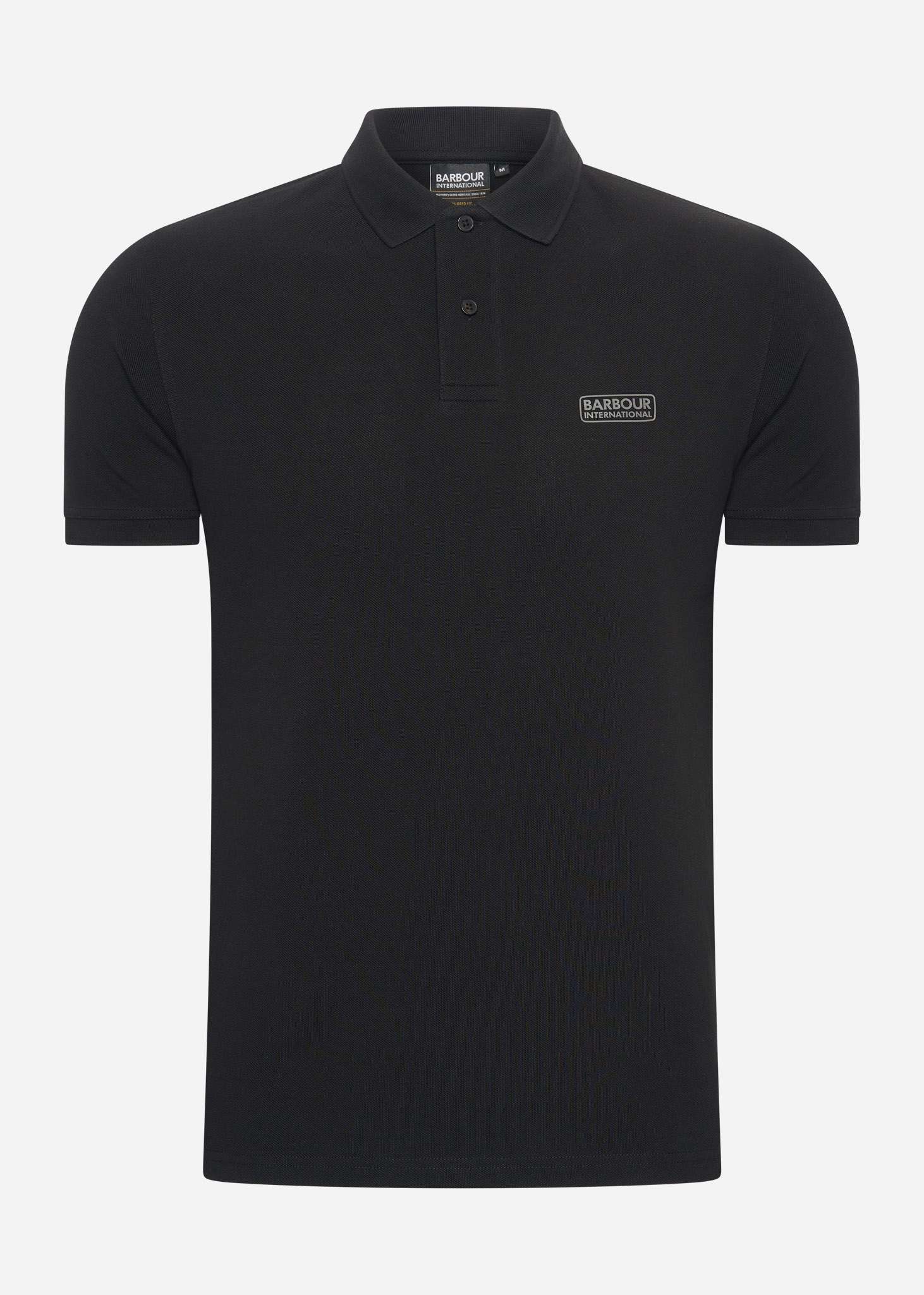 Barbour International Polo's  Essential polo shirt - black pewter 