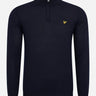 Lyle & Scott Truien  Premium quarter zip merino mix - dark navy 