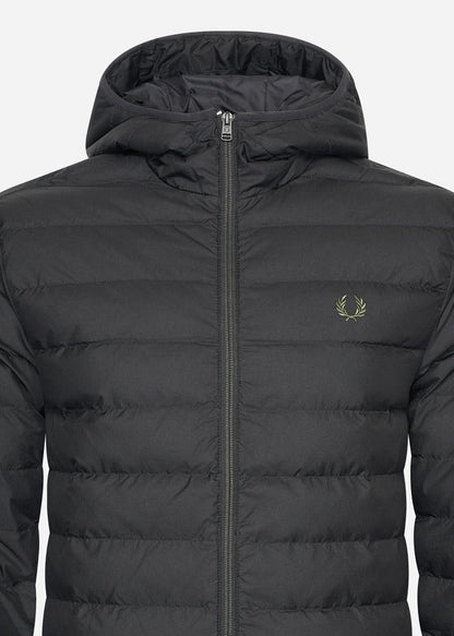 Fred Perry Jassen  Hooded insulated jacket - black 