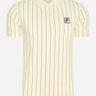 Fila Polo's  Luckenwalde polo shirt - antique white aventurine striped 