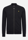 Lyle & Scott Vesten  Jersey bomber - jet black 