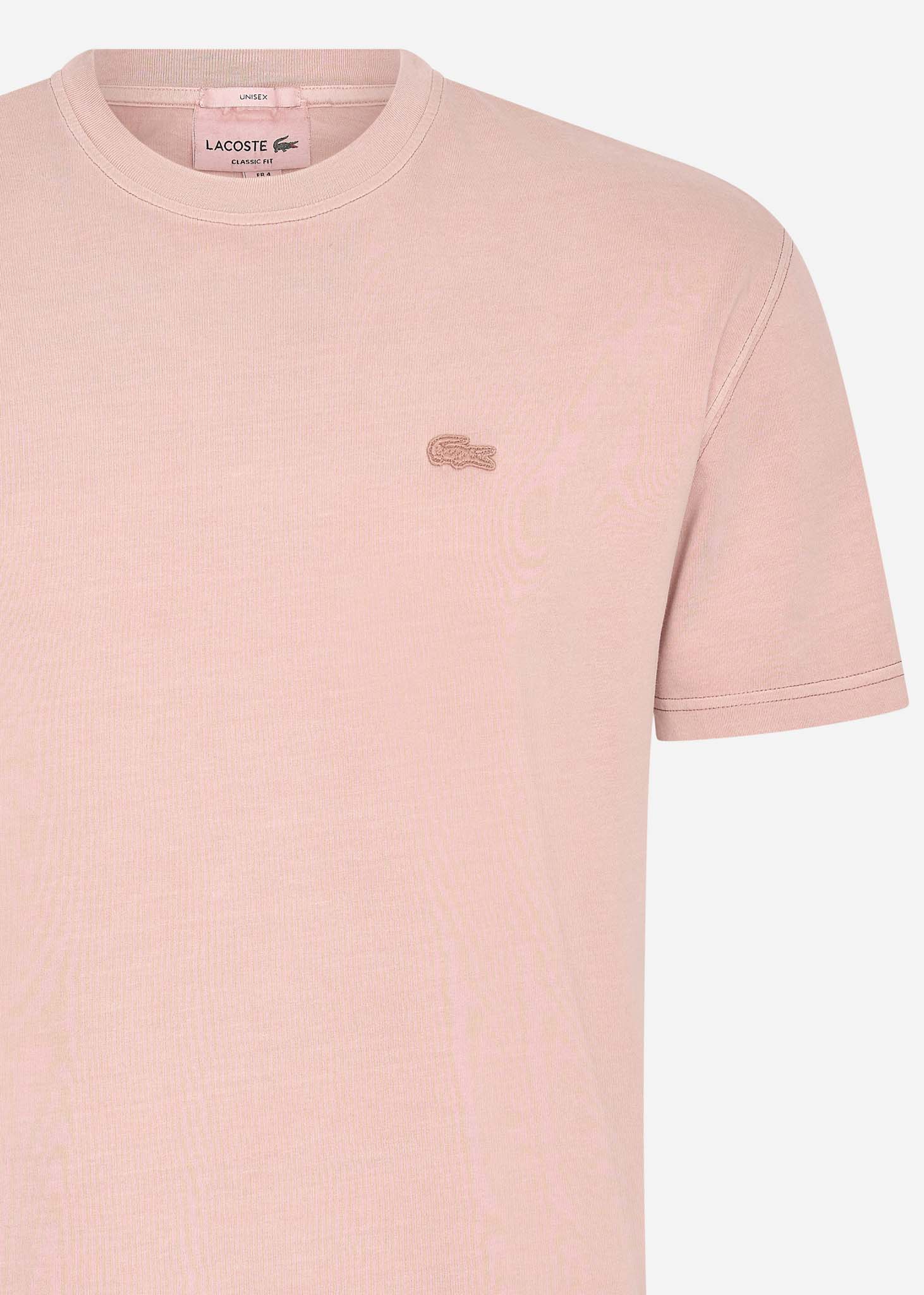 Lacoste T-shirts  Tone  tee - eco pink 