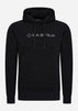 MA.Strum Hoodies  Chest print overhead hoody - jet black 