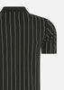 Fila Polo's  Luckenwalde polo shirt - black bright white striped 