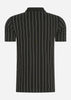 Fila Polo's  Luckenwalde polo shirt - black bright white striped 