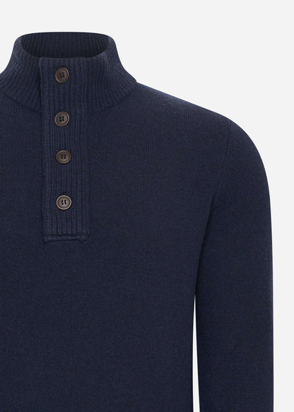 Barbour Truien  Patch half zip - navy 