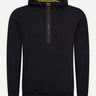 Barbour International Hoodies  Badge half zip hoodie - black 