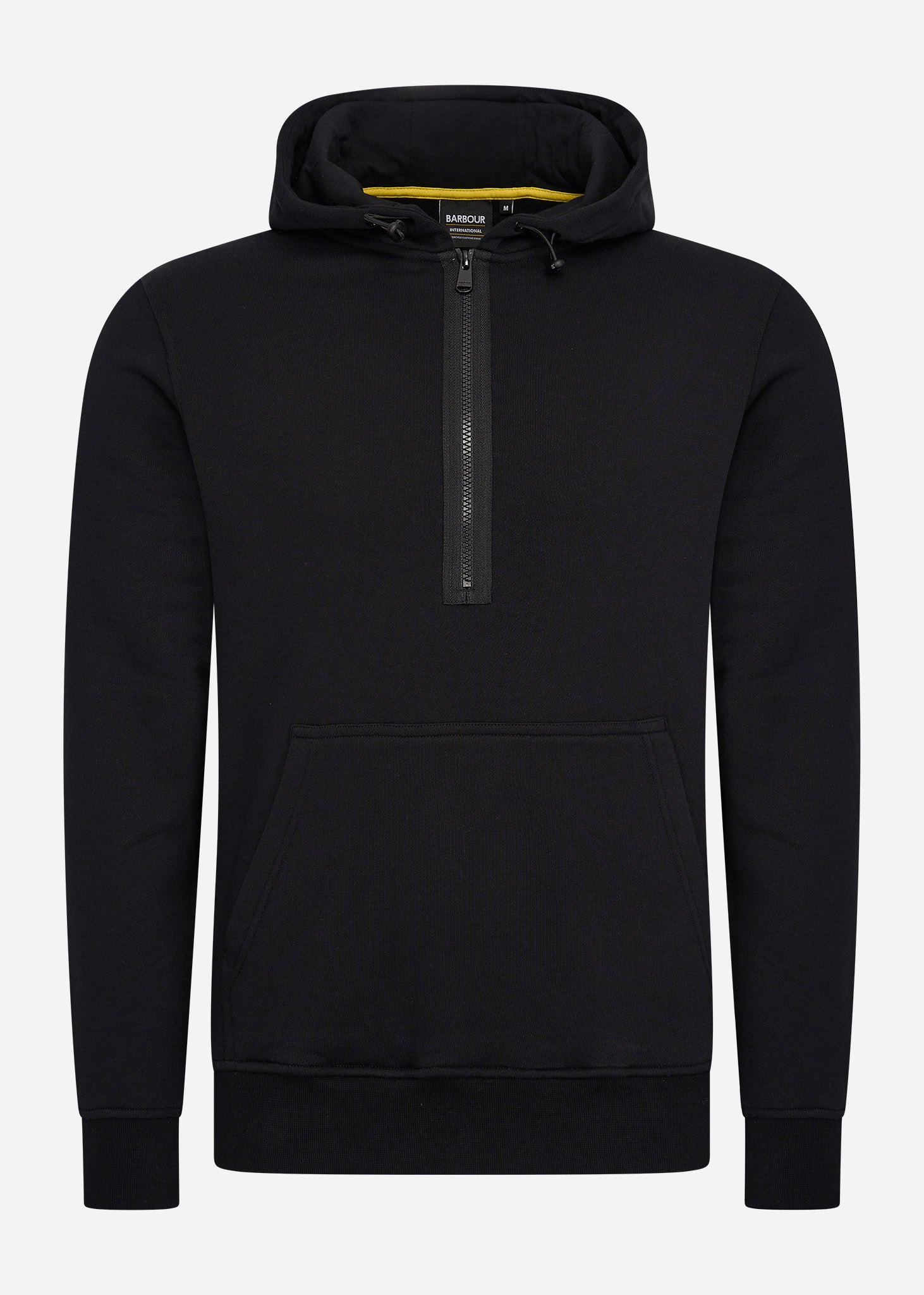 Barbour International Hoodies  Badge half zip hoodie - black 