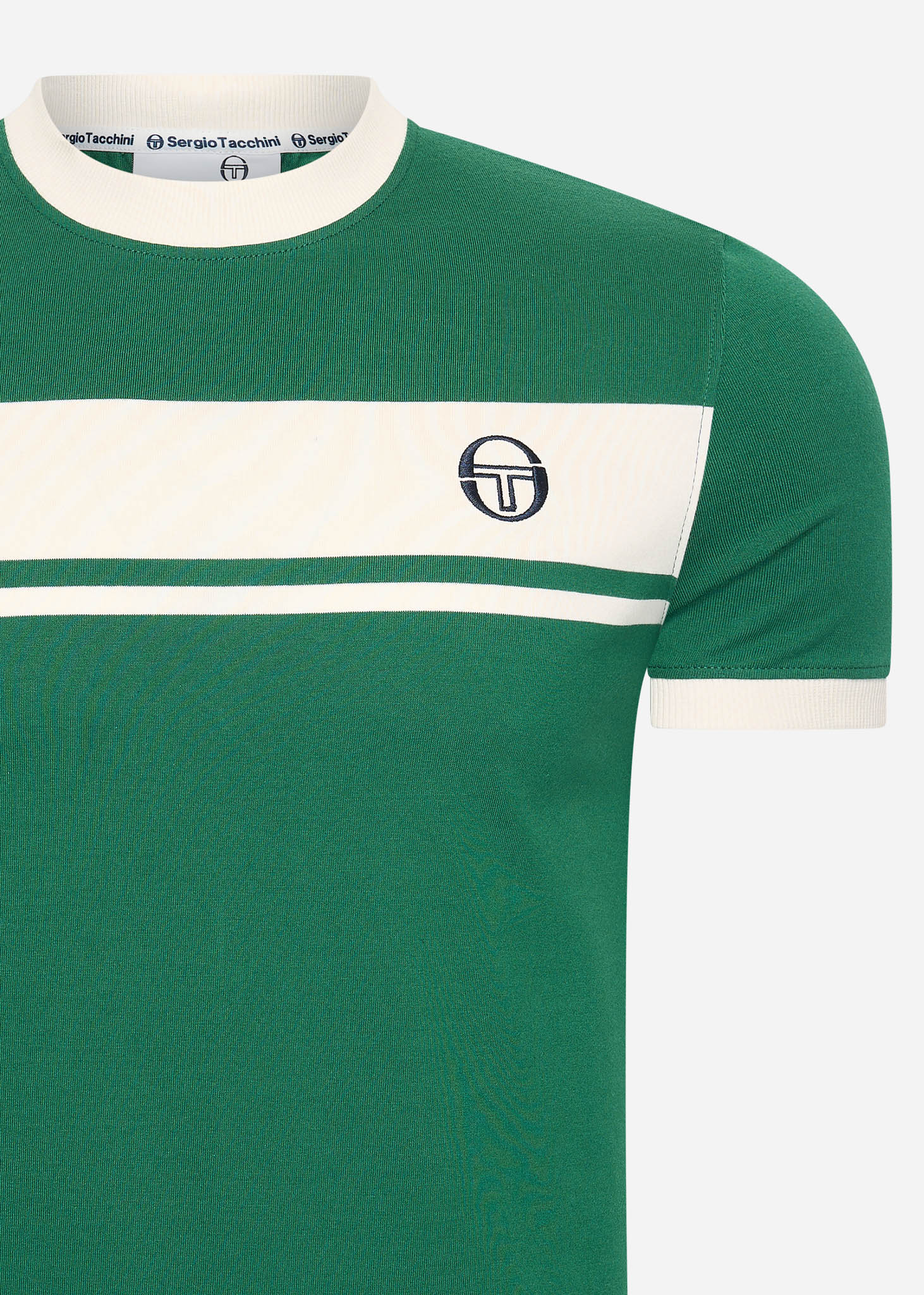 Sergio Tacchini T-shirts  Master tee - green white 