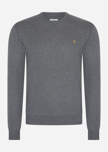 Farah Truien  Sweatshirt tim new crew - farah grey marl 
