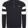 Fred Perry Truien  Tipped sleeve half zip - sweat 
