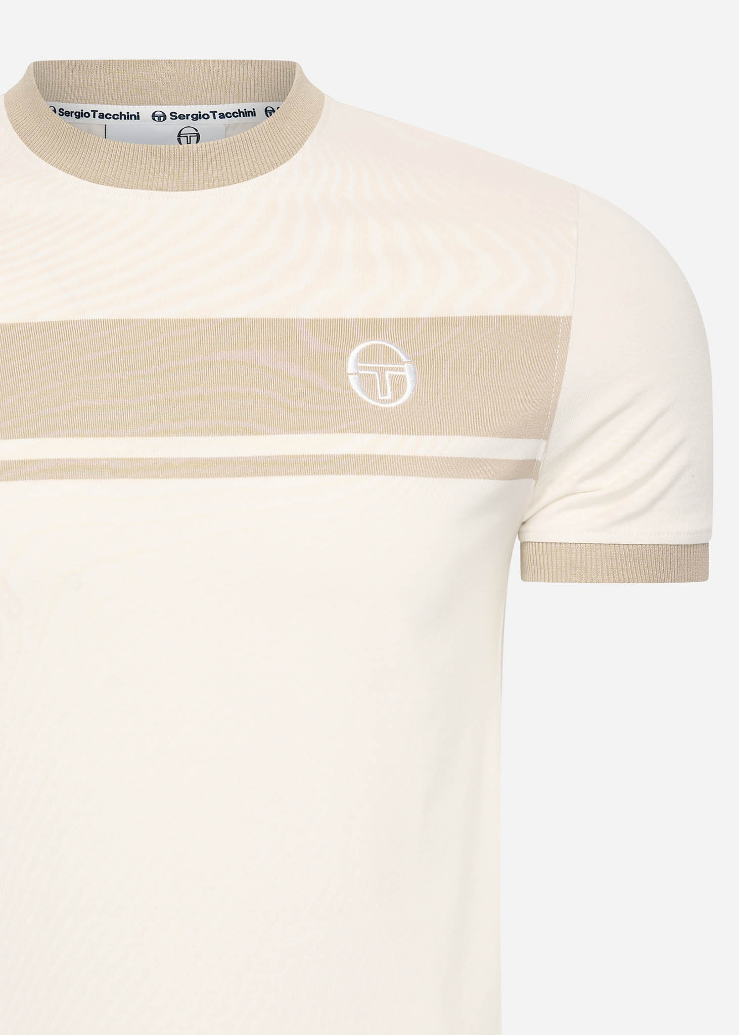 Sergio Tacchini T-shirts  Master tee - white beige 